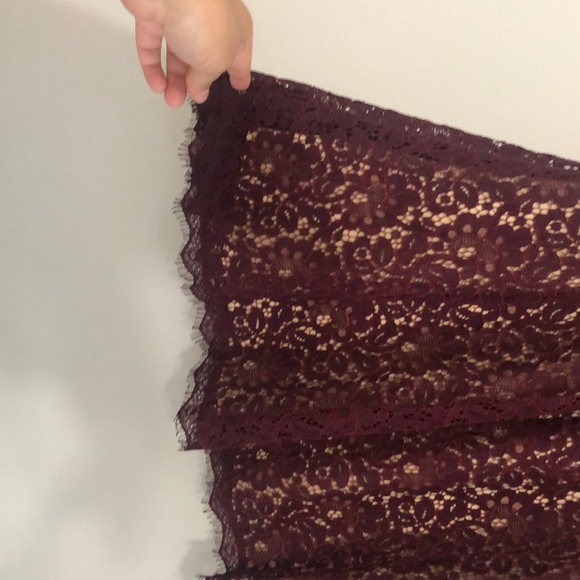 Burgundy Lace Dress - Picture 4 of 4